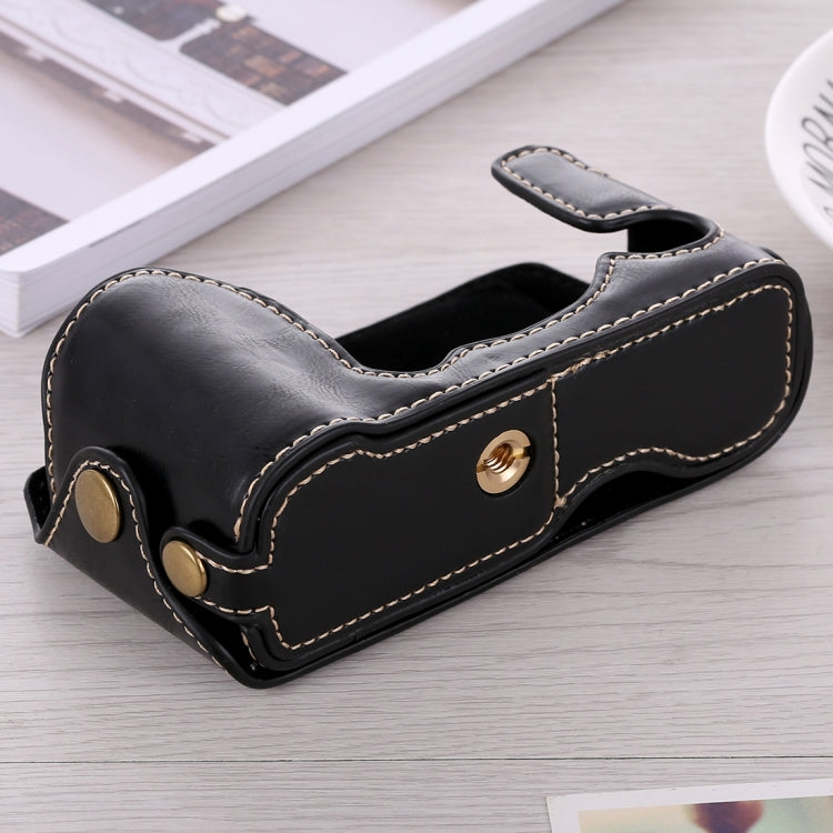 1/4 inch Thread PU Leather Camera Half Case Base for FUJIFILM X-A3 / X-A10, For FUJIFILM XA3