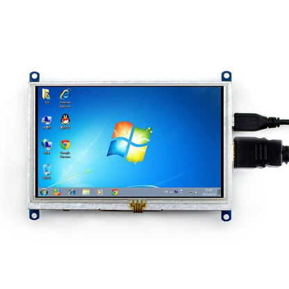 WAVESHARE 5 Inch HDMI LCD (B) 800x480 Touch Screen  for Raspberry Pi Supports Various Systems, 5 Inch HDMI LCD (B)