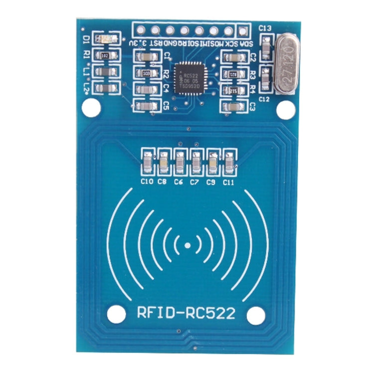 Módulo de cartão IC RF com sensor de chaveiro de segurança RFID-RC522 DIY