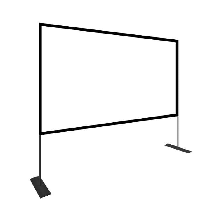 Cortina de proyección de poliéster plegable con soporte para exteriores, tamaño: 120 pulgadas (16:9), tamaño: 120 pulgadas