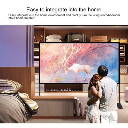 Cortina de proyección de poliéster plegable con soporte para exteriores, tamaño: 120 pulgadas (16:9), tamaño: 120 pulgadas