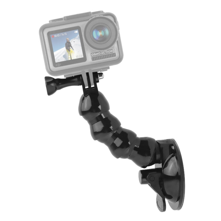 Suporte de fixação flexível com ventosa para câmaras de ação GoPro, Insta360, DJI e outras.