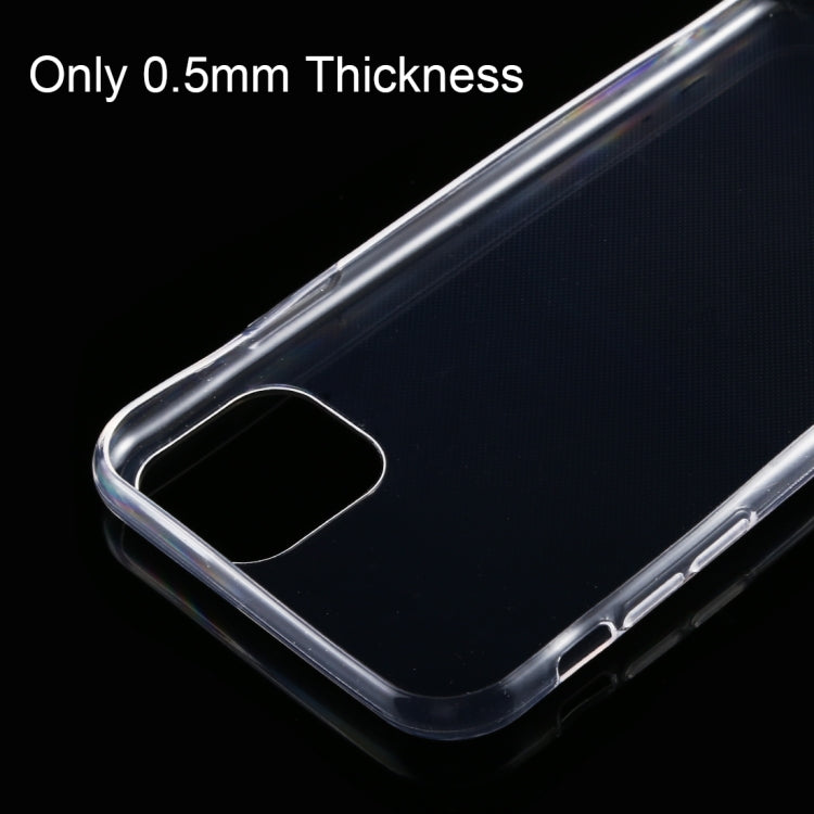0.5mm Ultra-Thin Transparent TPU Protective Case for iPhone, For iPhone 11 Pro (2019), For iPhone 11 (2019)