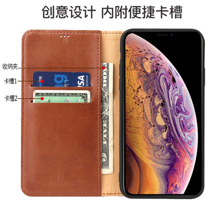 Fierre Shann PU Genuine Leather Texture Horizontal Flip Leather Case with Holder & Card Slots & Wallet, For iPhone 11, For iPhone 11 Pro, For iPhone 11 Pro Max