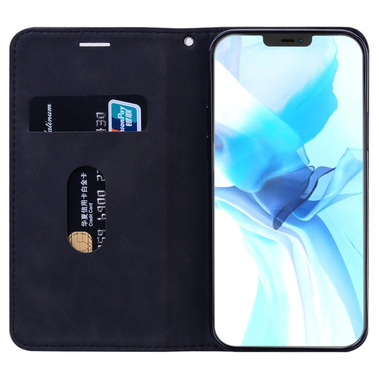 Frosted Business Magnetic Horizontal Flip PU Leather Case with Holder & Card Slot & Lanyard, For iPhone 12 / 12 Pro, For iPhone 12 Pro Max