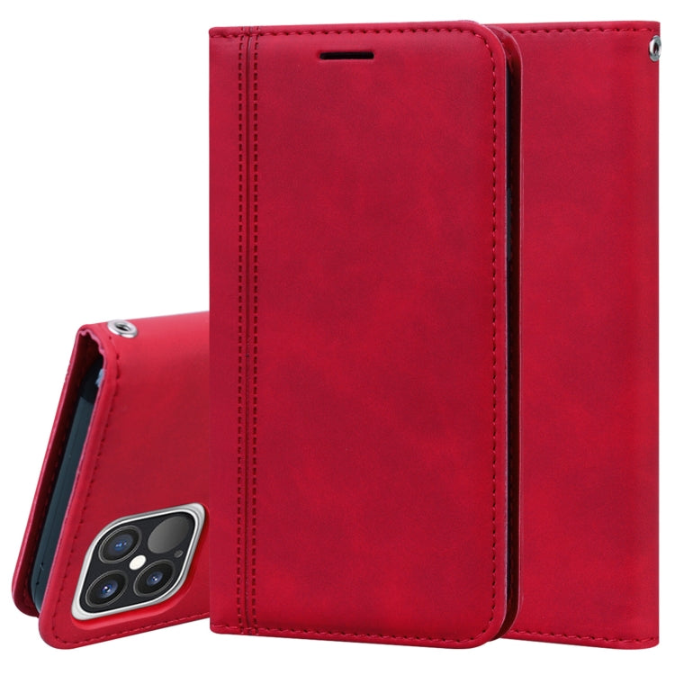 Frosted Business Magnetic Horizontal Flip PU Leather Case with Holder & Card Slot & Lanyard, For iPhone 12 / 12 Pro, For iPhone 12 Pro Max