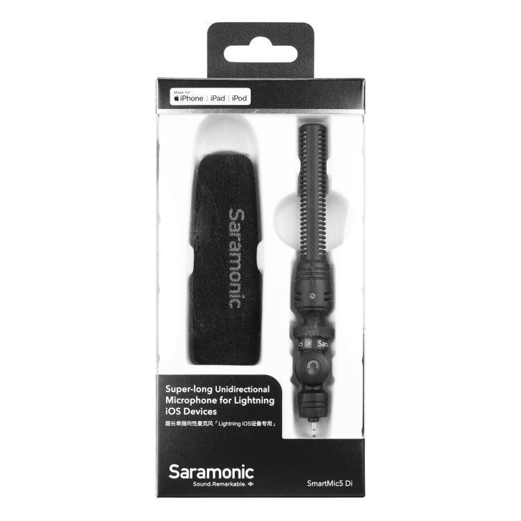 Saramonic SmartMic5 Di Super-long Unidirectional Microphone for 8 Pin Interface Devices, SmartMic5 Di