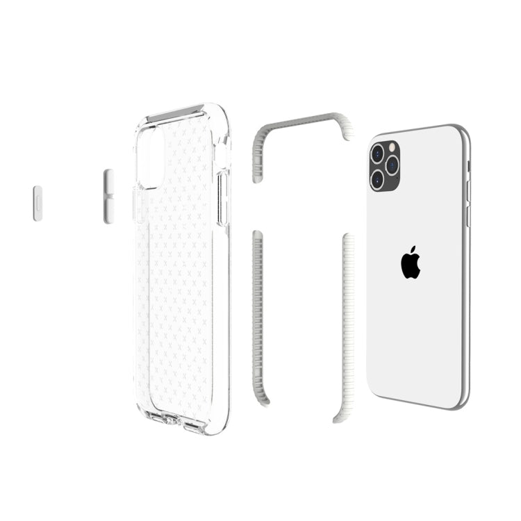 Grid Pattern Shockproof Transparent TPU Protective Case, For iPhone 11 Pro, For iPhone 11, For iPhone 11 Pro Max