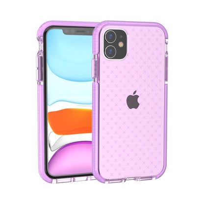 Grid Pattern Shockproof Transparent TPU Protective Case, For iPhone 11 Pro, For iPhone 11, For iPhone 11 Pro Max