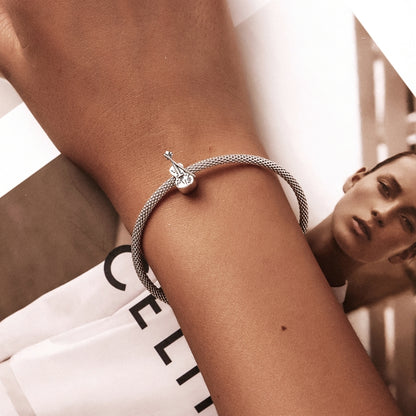 Cuentas de violín retro de plata esterlina S925, accesorios para pulsera y collar, violín retro