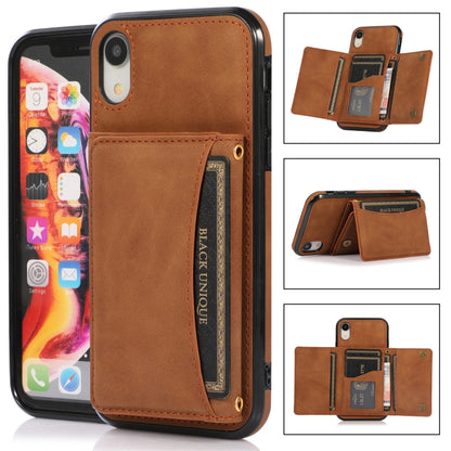 Three-fold Leather Phone Case with Card Slot & Wallet & Holder, For iPhone 11, For iPhone XR, For iPhone 8 Plus & 7 Plus, For iPhone SE 2022 / SE 2020 / 8 / 7