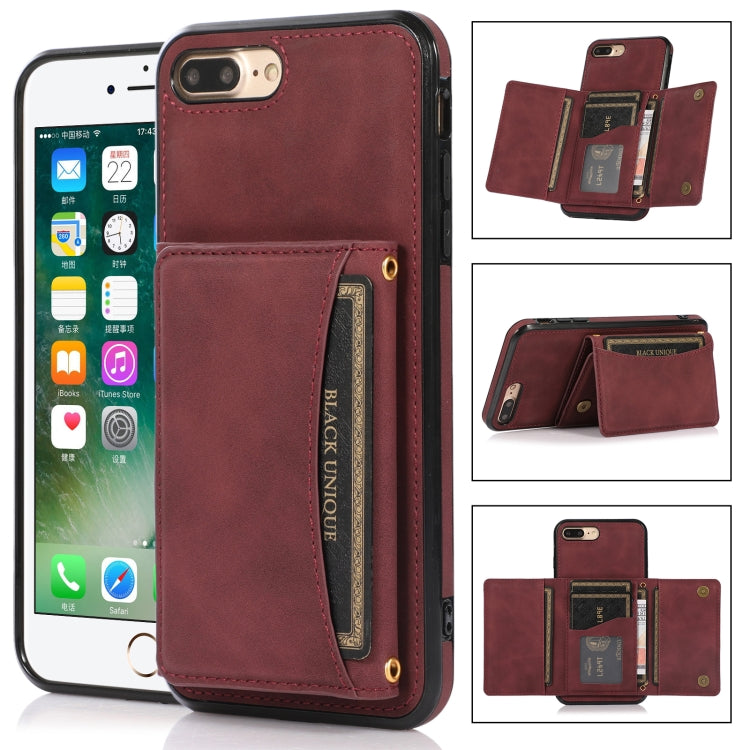 Three-fold Leather Phone Case with Card Slot & Wallet & Holder, For iPhone 11, For iPhone XR, For iPhone 8 Plus & 7 Plus, For iPhone SE 2022 / SE 2020 / 8 / 7