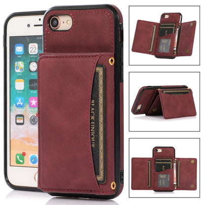 Three-fold Leather Phone Case with Card Slot & Wallet & Holder, For iPhone 11, For iPhone XR, For iPhone 8 Plus & 7 Plus, For iPhone SE 2022 / SE 2020 / 8 / 7