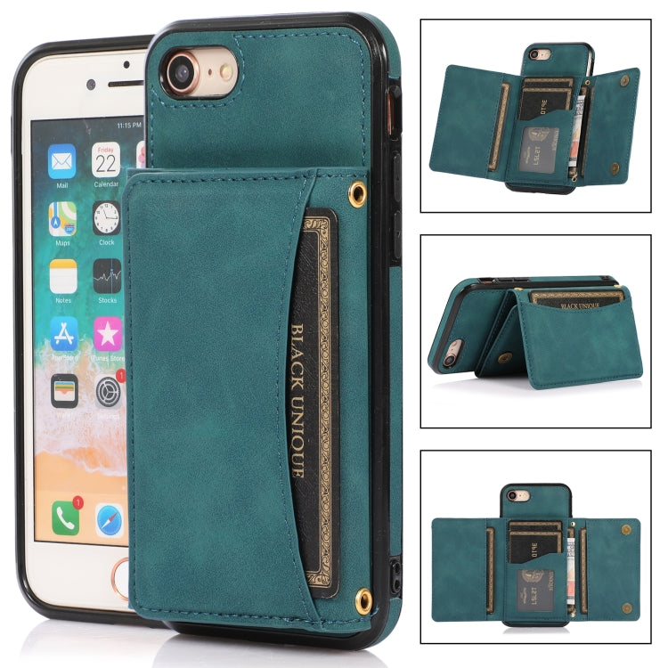 Three-fold Leather Phone Case with Card Slot & Wallet & Holder, For iPhone 11, For iPhone XR, For iPhone 8 Plus & 7 Plus, For iPhone SE 2022 / SE 2020 / 8 / 7