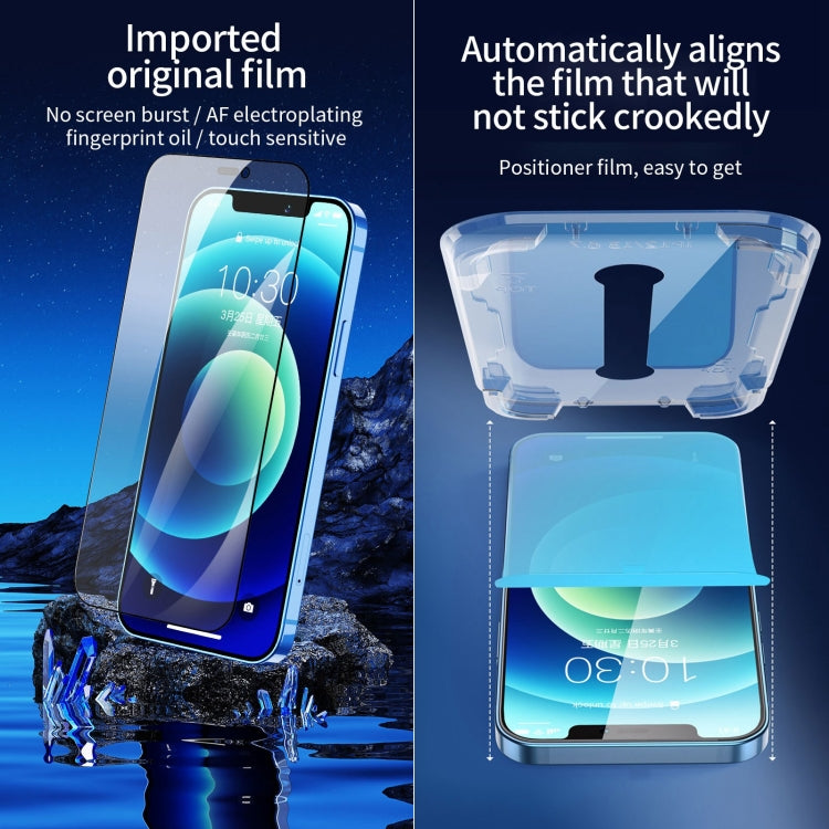 For iPhone 17e / 16e / 13 / 13 Pro 25pcs Fast Attach Dust-proof Anti-static Tempered Glass Film, For iPhone 13 mini (25PCS), For iPhone 17e / 16e / 13 / 13 Pro (25PCS), For iPhone 13 Pro Max (25PCS), For iPhone 12 mini(25PCS)                           ...