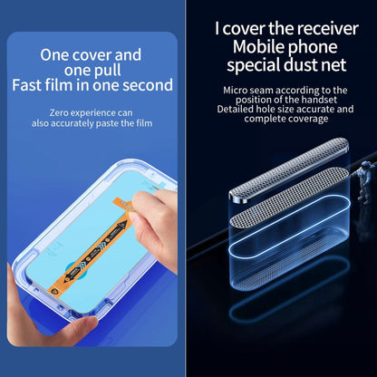 For iPhone 17e / 16e / 13 / 13 Pro 25pcs Fast Attach Dust-proof Anti-static Tempered Glass Film, For iPhone 13 mini (25PCS), For iPhone 17e / 16e / 13 / 13 Pro (25PCS), For iPhone 13 Pro Max (25PCS), For iPhone 12 mini(25PCS)                           ...