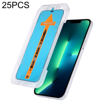For iPhone 17e / 16e / 13 / 13 Pro 25pcs Fast Attach Dust-proof Anti-static Tempered Glass Film, For iPhone 13 mini (25PCS), For iPhone 17e / 16e / 13 / 13 Pro (25PCS), For iPhone 13 Pro Max (25PCS), For iPhone 12 mini(25PCS)                           ...