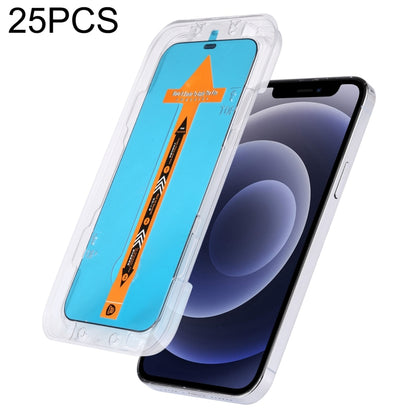 For iPhone 17e / 16e / 13 / 13 Pro 25pcs Fast Attach Dust-proof Anti-static Tempered Glass Film, For iPhone 13 mini (25PCS), For iPhone 17e / 16e / 13 / 13 Pro (25PCS), For iPhone 13 Pro Max (25PCS), For iPhone 12 mini(25PCS)                           ...