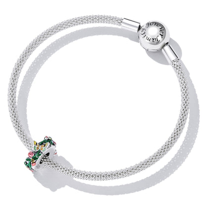 S925 Sterling Silver Butterfly Flower Beads DIY Bracelet Necklace Accessories, Butterfly Flower