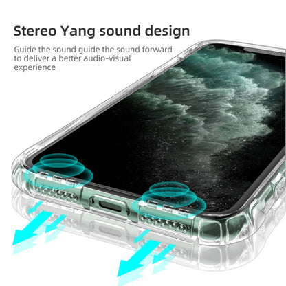 Sound Conversion Hole Transparent TPU Airbag Shockproof Case, For iPhone 11