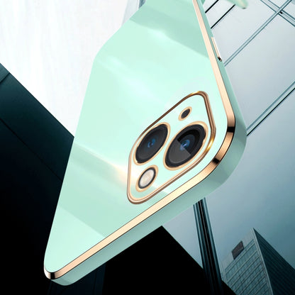 XINLI Straight Edge 6D Electroplate TPU Phone Case, For iPhone 14, For iPhone 14 Plus, For iPhone 14 Pro, For iPhone 14 Pro Max, For iPhone 13, For iPhone 13 mini