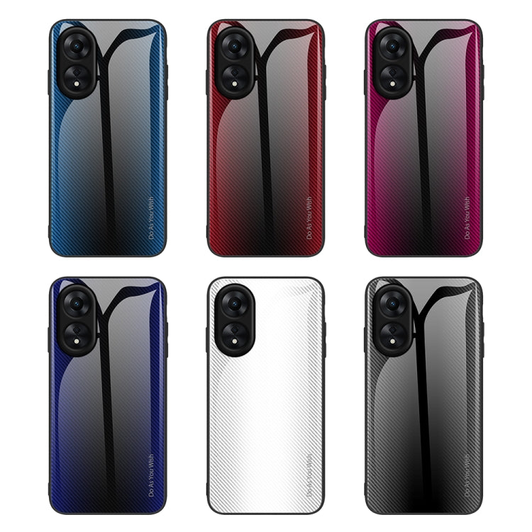 Funda de TPU con textura de vidrio degradado para OPPO A17