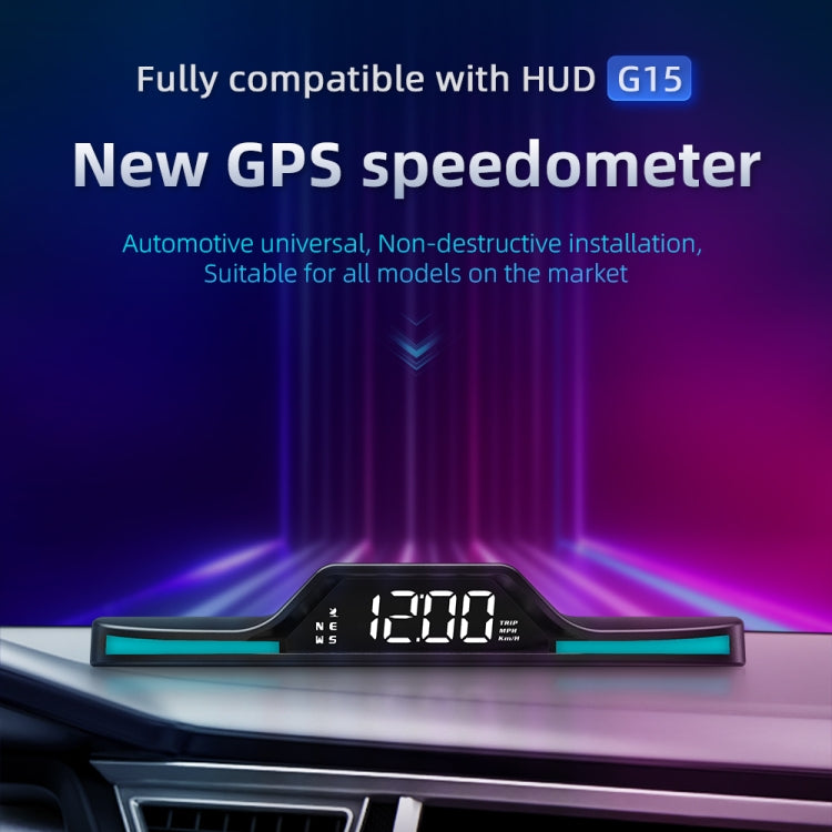 G15 Car HD GPS Head-Up Display with Color Changing Ambient Light, G15
