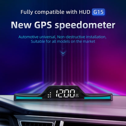 G15 Car HD GPS Head-Up Display with Color Changing Ambient Light, G15
