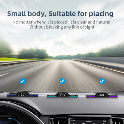 G15 Car HD GPS Head-Up Display with Color Changing Ambient Light, G15