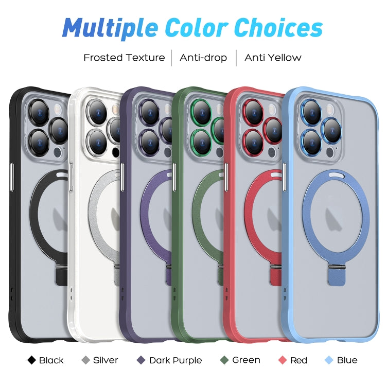 Metal Eyes Series MagSafe Magnetic Holder Phone Case, For iPhone 13, For iPhone 13 Pro Max