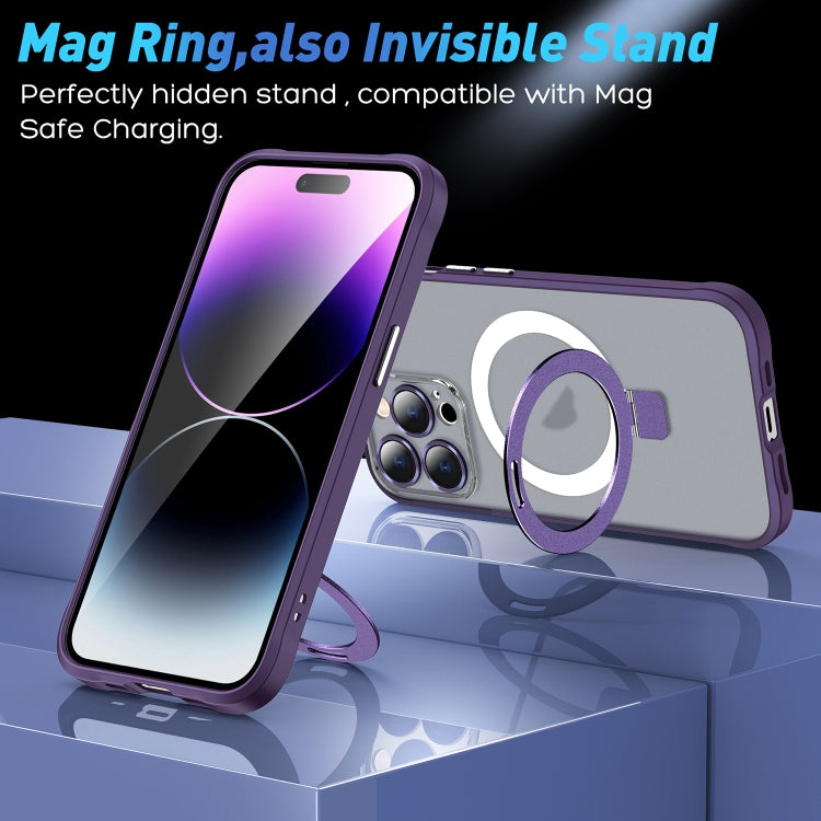 Metal Eyes Series MagSafe Magnetic Holder Phone Case, For iPhone 13, For iPhone 13 Pro Max