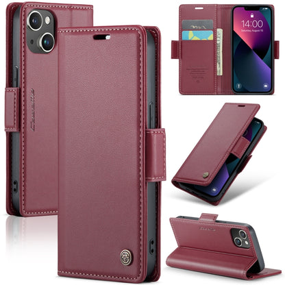 CaseMe 023 Butterfly Buckle Litchi Texture RFID Anti-theft Leather Phone Case, For iPhone 13, For iPhone 13 mini, For iPhone 13 Pro, For iPhone 13 Pro Max, For iPhone 12 / 12 Pro, For iPhone 12 Pro Max, For iPhone 12 mini, For iPhone 11