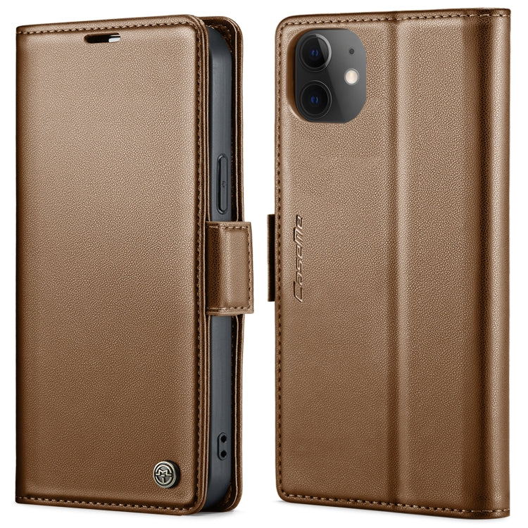 CaseMe 023 Butterfly Buckle Litchi Texture RFID Anti-theft Leather Phone Case, For iPhone 13, For iPhone 13 mini, For iPhone 13 Pro, For iPhone 13 Pro Max, For iPhone 12 / 12 Pro, For iPhone 12 Pro Max, For iPhone 12 mini, For iPhone 11