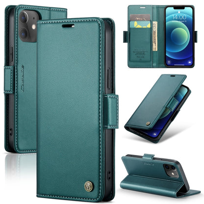 CaseMe 023 Butterfly Buckle Litchi Texture RFID Anti-theft Leather Phone Case, For iPhone 13, For iPhone 13 mini, For iPhone 13 Pro, For iPhone 13 Pro Max, For iPhone 12 / 12 Pro, For iPhone 12 Pro Max, For iPhone 12 mini, For iPhone 11