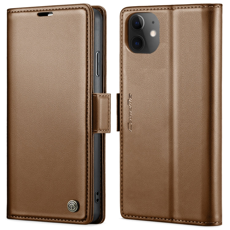 CaseMe 023 Butterfly Buckle Litchi Texture RFID Anti-theft Leather Phone Case, For iPhone 13, For iPhone 13 mini, For iPhone 13 Pro, For iPhone 13 Pro Max, For iPhone 12 / 12 Pro, For iPhone 12 Pro Max, For iPhone 12 mini, For iPhone 11