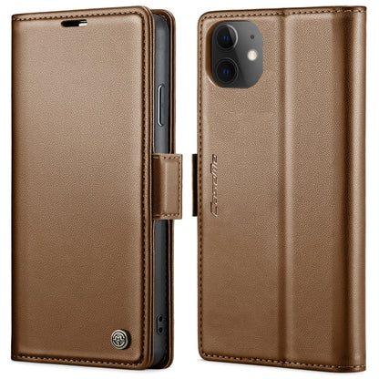 CaseMe 023 Butterfly Buckle Litchi Texture RFID Anti-theft Leather Phone Case, For iPhone 13, For iPhone 13 mini, For iPhone 13 Pro, For iPhone 13 Pro Max, For iPhone 12 / 12 Pro, For iPhone 12 Pro Max, For iPhone 12 mini, For iPhone 11