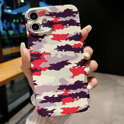 Precise Hole Camouflage Pattern PC Phone Case, For iPhone 11, For iPhone 11 Pro, For iPhone X / XS, For iPhone XR, For iPhone XS Max, For iPhone 8 Plus / 7 Plus