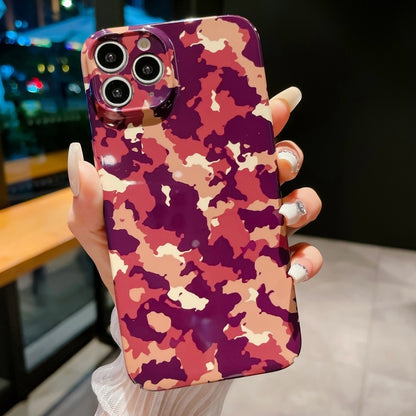 Precise Hole Camouflage Pattern PC Phone Case, For iPhone 11, For iPhone 11 Pro, For iPhone X / XS, For iPhone XR, For iPhone XS Max, For iPhone 8 Plus / 7 Plus
