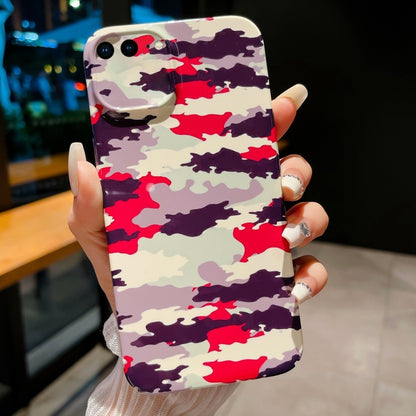 Precise Hole Camouflage Pattern PC Phone Case, For iPhone 11, For iPhone 11 Pro, For iPhone X / XS, For iPhone XR, For iPhone XS Max, For iPhone 8 Plus / 7 Plus