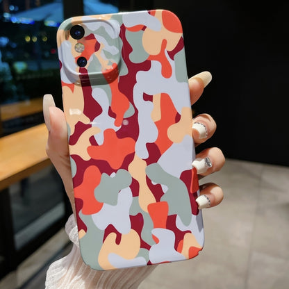 Precise Hole Camouflage Pattern PC Phone Case, For iPhone 11, For iPhone 11 Pro, For iPhone X / XS, For iPhone XR, For iPhone XS Max, For iPhone 8 Plus / 7 Plus