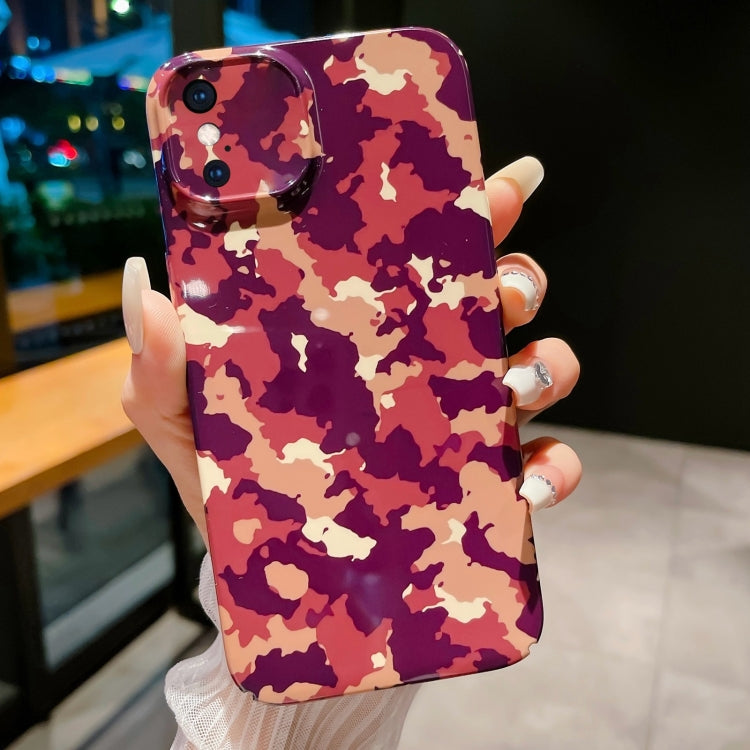 Precise Hole Camouflage Pattern PC Phone Case, For iPhone 11, For iPhone 11 Pro, For iPhone X / XS, For iPhone XR, For iPhone XS Max, For iPhone 8 Plus / 7 Plus