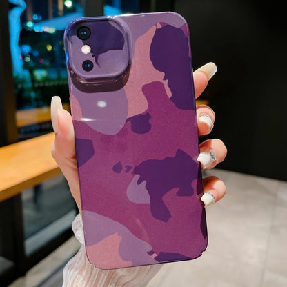 Precise Hole Camouflage Pattern PC Phone Case, For iPhone 11, For iPhone 11 Pro, For iPhone X / XS, For iPhone XR, For iPhone XS Max, For iPhone 8 Plus / 7 Plus