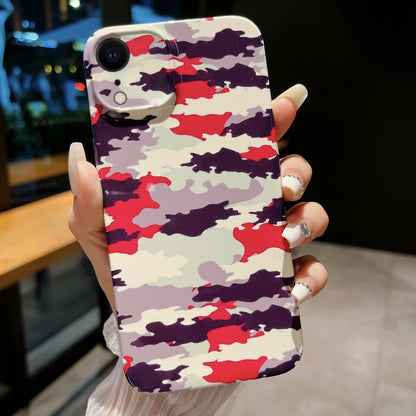 Precise Hole Camouflage Pattern PC Phone Case, For iPhone 11, For iPhone 11 Pro, For iPhone X / XS, For iPhone XR, For iPhone XS Max, For iPhone 8 Plus / 7 Plus