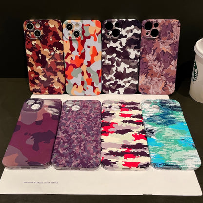 Precise Hole Camouflage Pattern PC Phone Case, For iPhone 11, For iPhone 11 Pro, For iPhone X / XS, For iPhone XR, For iPhone XS Max, For iPhone 8 Plus / 7 Plus