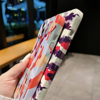 Precise Hole Camouflage Pattern PC Phone Case, For iPhone 11, For iPhone 11 Pro, For iPhone X / XS, For iPhone XR, For iPhone XS Max, For iPhone 8 Plus / 7 Plus