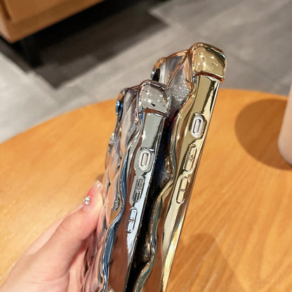 3D Diamond Lattice Laser Engraving Glitter Paper Phone Case, For iPhone 12 / 12 Pro, For iPhone 12 Pro Max, For iPhone 11 Pro Max, For iPhone 11