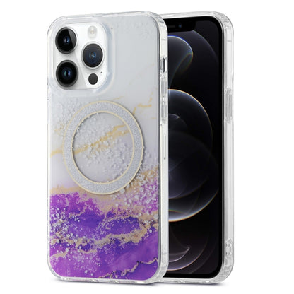 Dual-side IMD Marble Magsafe Phone Case, For iPhone 12 Pro