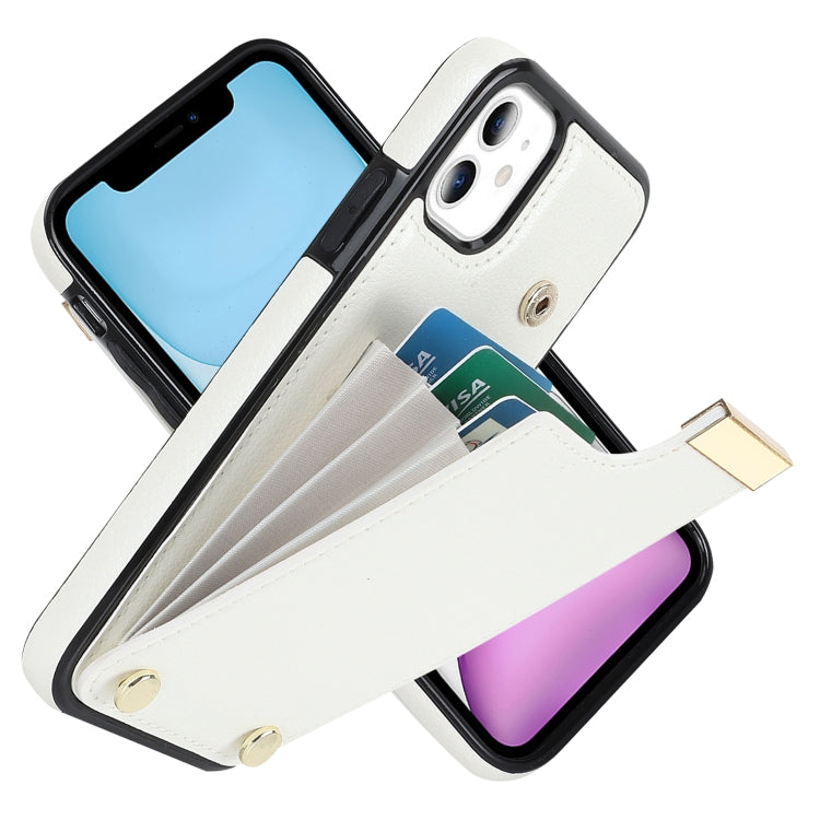 Metal Buckle Card Slots Phone Case, For iPhone 11, For iPhone 11 Pro, For iPhone XS Max, For iPhone 8 Plus / 7 Plus
