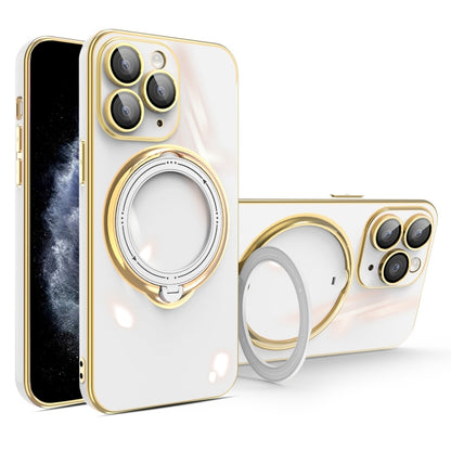 Multifunction Electroplating MagSafe Holder Phone Case, For iPhone 11, For iPhone 11 Pro, For iPhone XS / X, For iPhone XR, For iPhone XS Max, For iPhone 8 Plus / 7 Plus