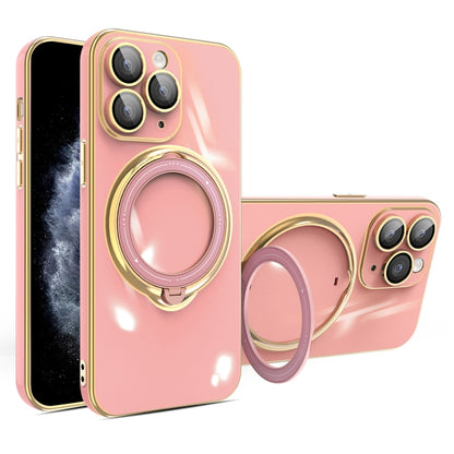 Multifunction Electroplating MagSafe Holder Phone Case, For iPhone 11, For iPhone 11 Pro, For iPhone XS / X, For iPhone XR, For iPhone XS Max, For iPhone 8 Plus / 7 Plus